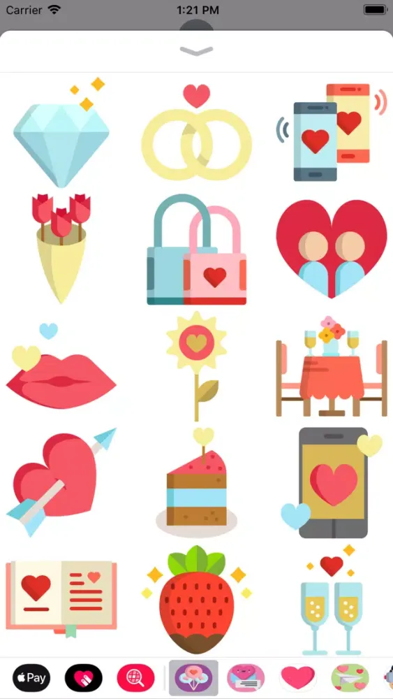 Love Is In The Air Stickers Ekran Görüntüleri