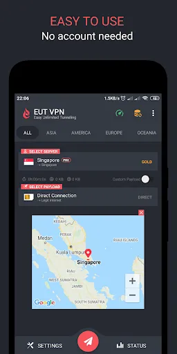 EUT VPN - Easy Unli Tunneling应用截图