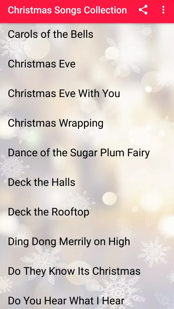 Christmas Songs Collection 스크린샷