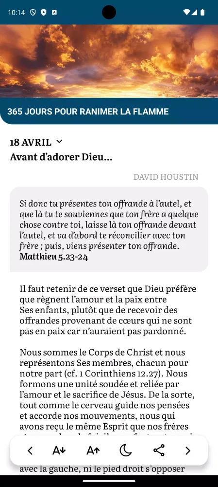 Méditons la Bible應用截圖