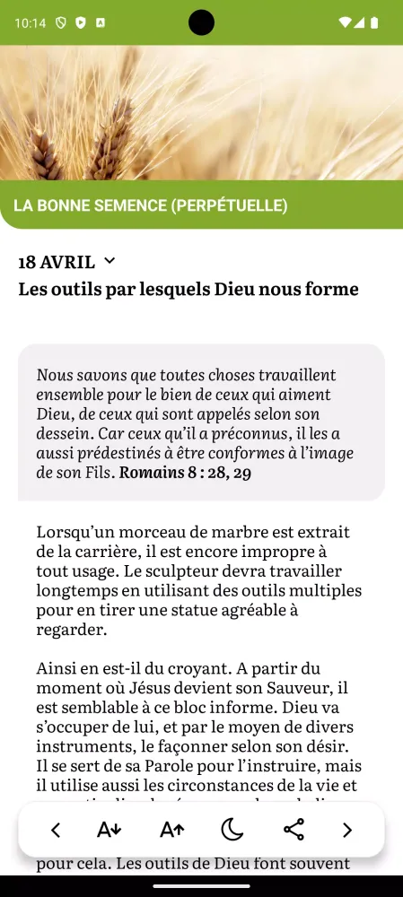 Méditons la Bible應用截圖