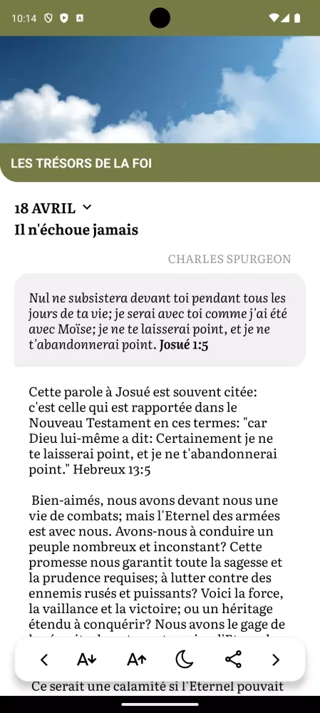 Méditons la Bible應用截圖