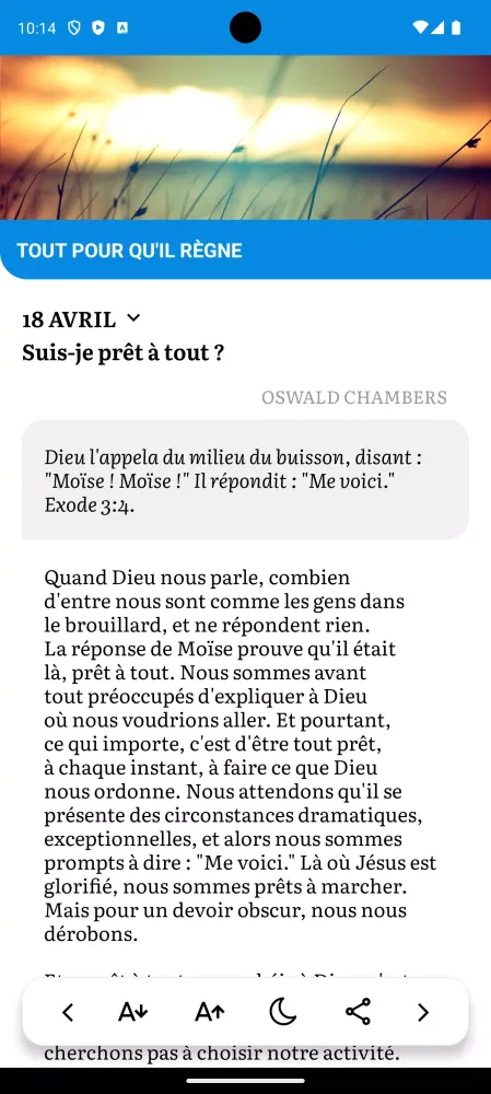 Méditons la Bible應用截圖