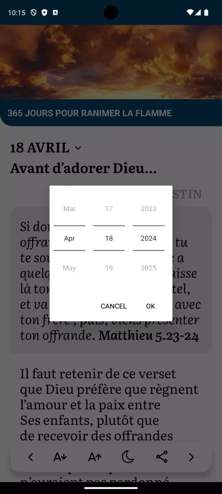 Méditons la Bible應用截圖