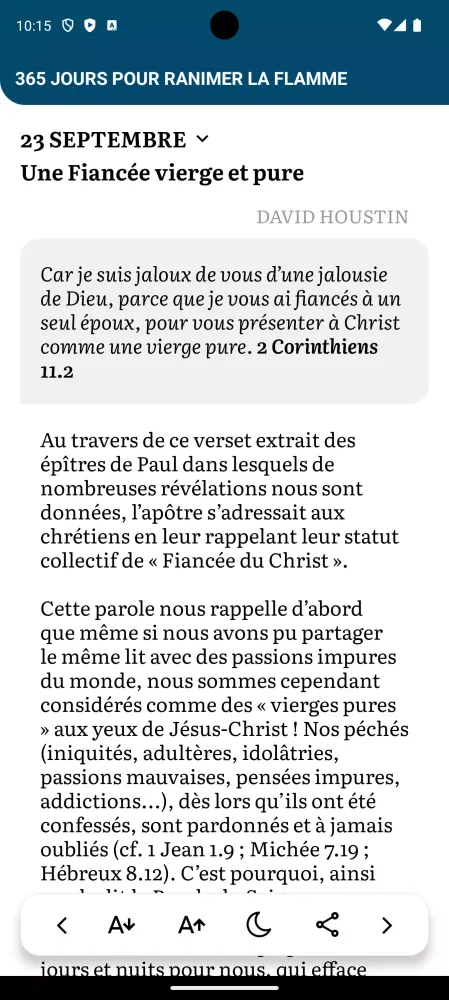 Méditons la Bible應用截圖