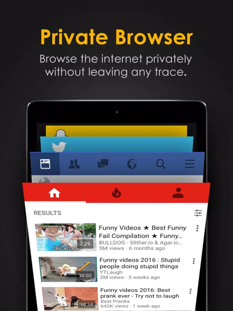 Secret Calculator+ Pro: Private photo & video vault with safe internet browser iPad  Screenshots