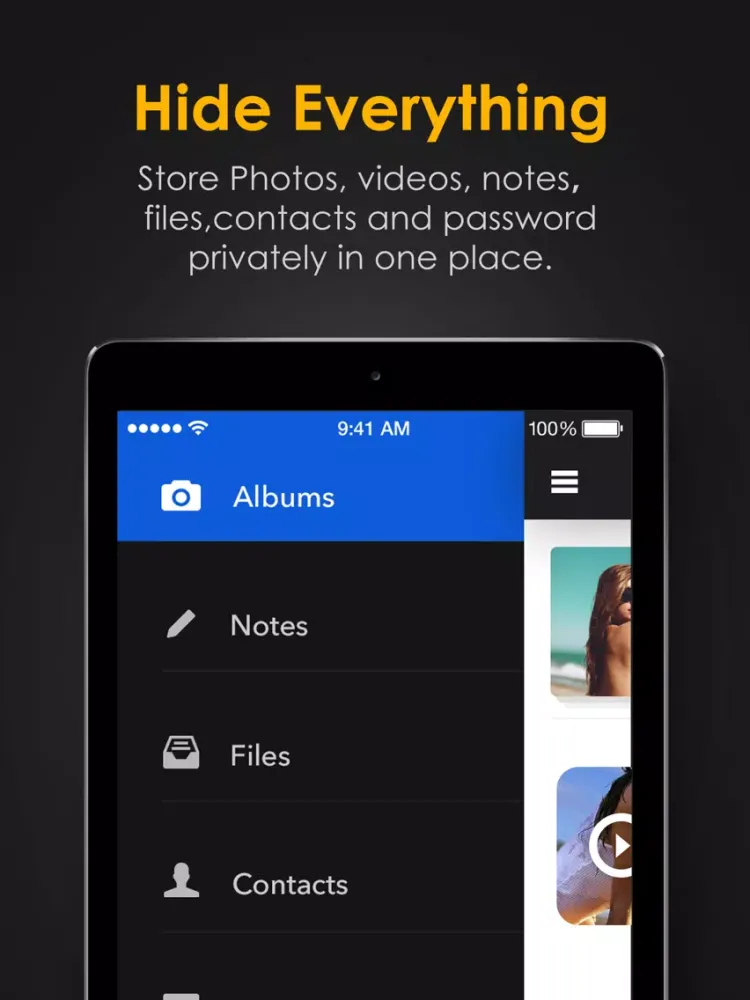 Secret Calculator+ Pro: Private photo & video vault with safe internet browser iPad  Screenshots