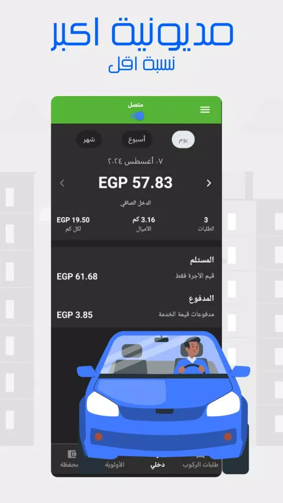 Screenshot di Waslni - Request a ride
