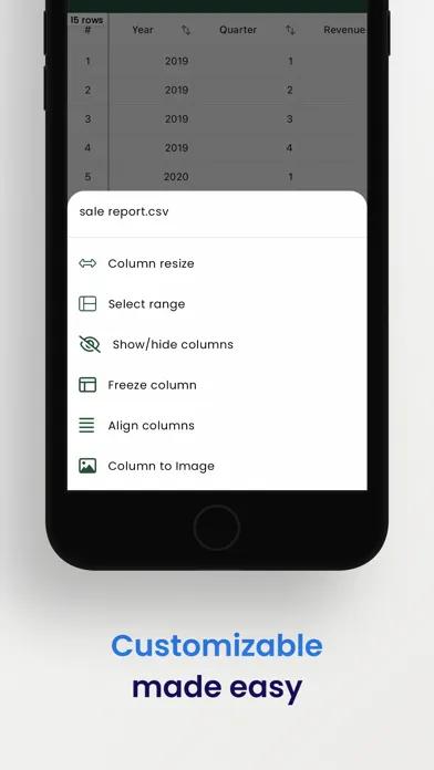 CSV File Viewer - Smart CSV Screenshots