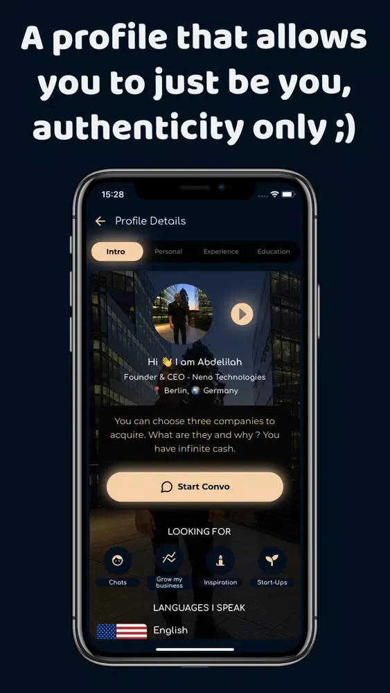 Neno: Authentic Networking Screenshots