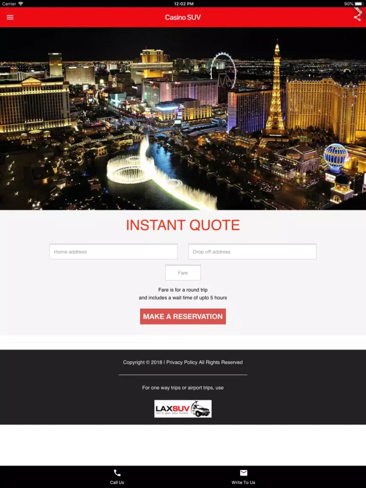 Capturas de pantalla de Casino SUV - LA Car Service iPad 