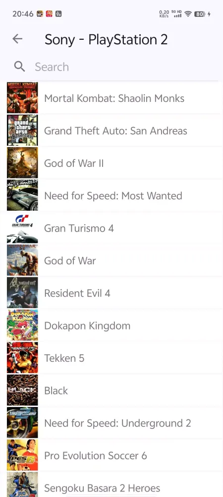 PS / PS2 / PSP स्क्रीनशॉट