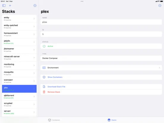 Harbour - Docker Manager iPad  스크린샷