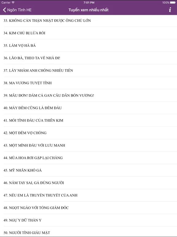 200 Ngôn tình HE - Offline - Hay Nhất Hot Nhất iPad  Screenshots