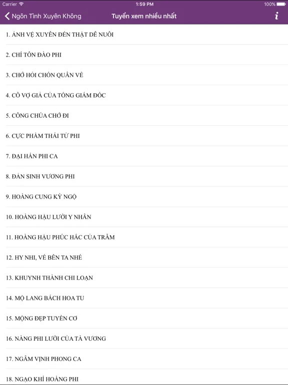 150 Ngôn Tình Xuyên Không Offline Hay Nhất iPad  Screenshots