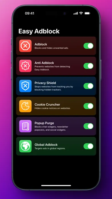 ภาพหน้าจอของ Easy Adblock for Safari