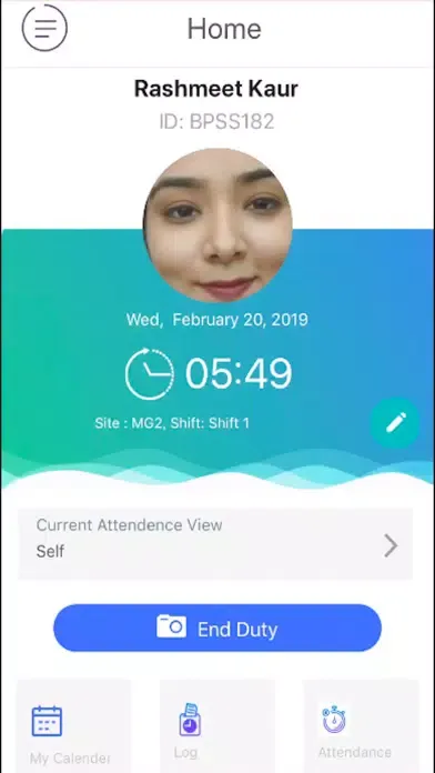 BP Attendance Screenshots
