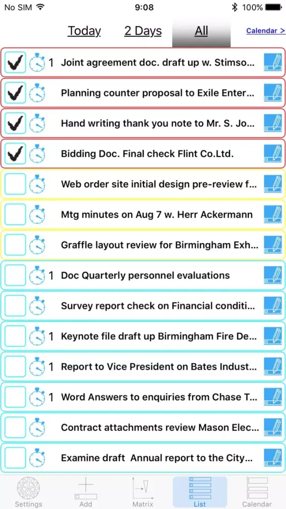 ภาพหน้าจอของ To Do task Manager : Today ToDo