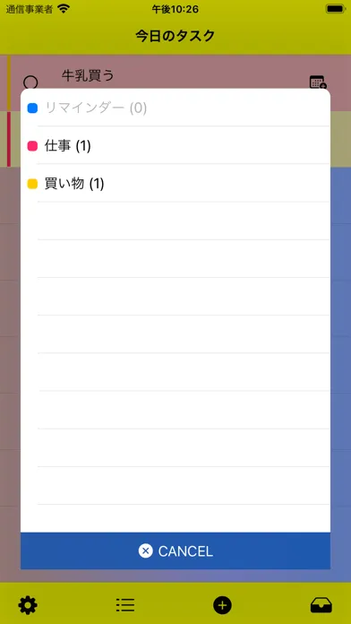 Capturas de tela do Today's Tasks