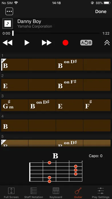 ภาพหน้าจอของ Chord Tracker - US