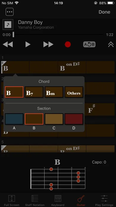 ภาพหน้าจอของ Chord Tracker - US