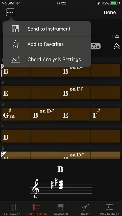 ภาพหน้าจอของ Chord Tracker - US