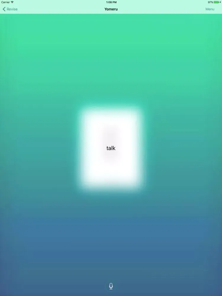 ภาพหน้าจอของ Yomeru! iPad 