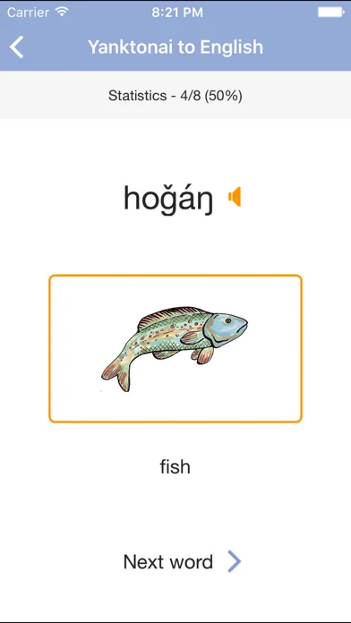 Yanktonai Vocab Builder Screenshots