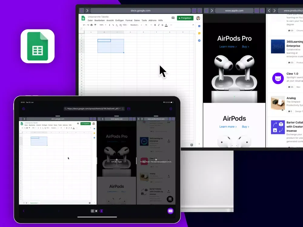 Скриншоты shiftscreen iPad 