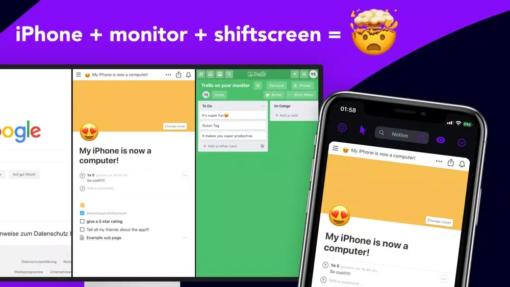 Скриншоты shiftscreen