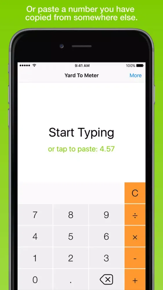 Zrzuty ekranu Yard To Meter, the fastest distance converter