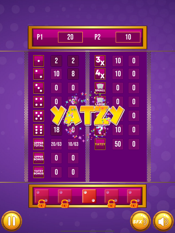 Скриншоты Yatzy Pro iPad 