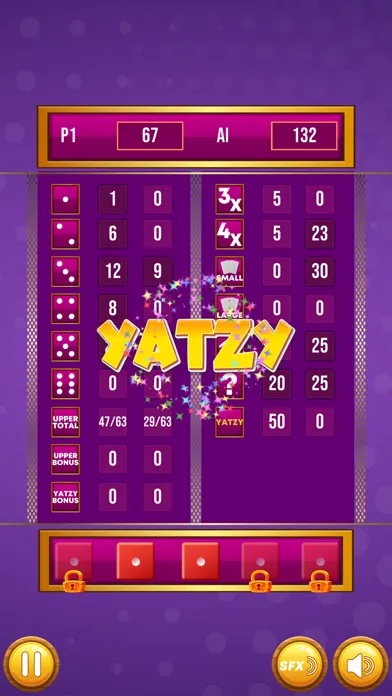 ภาพหน้าจอของ Yatzy Pro