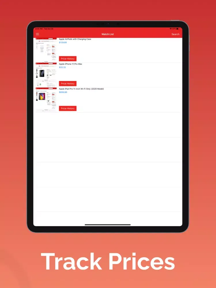 Tangkapan skrin Price Tracker for Target iPad 
