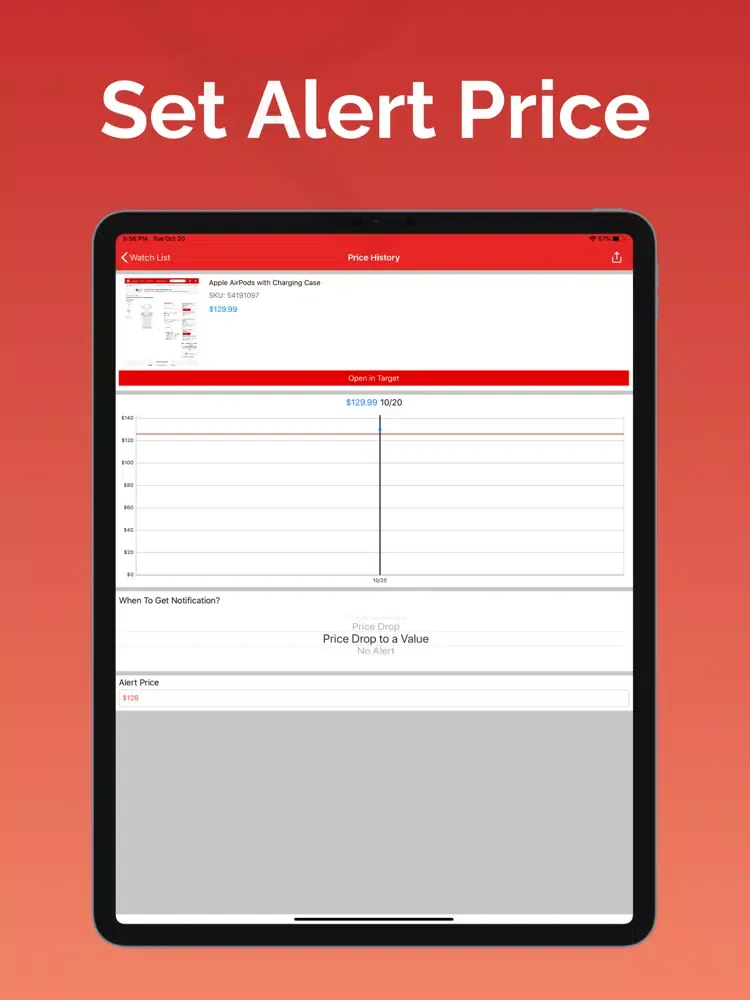 Tangkapan skrin Price Tracker for Target iPad 