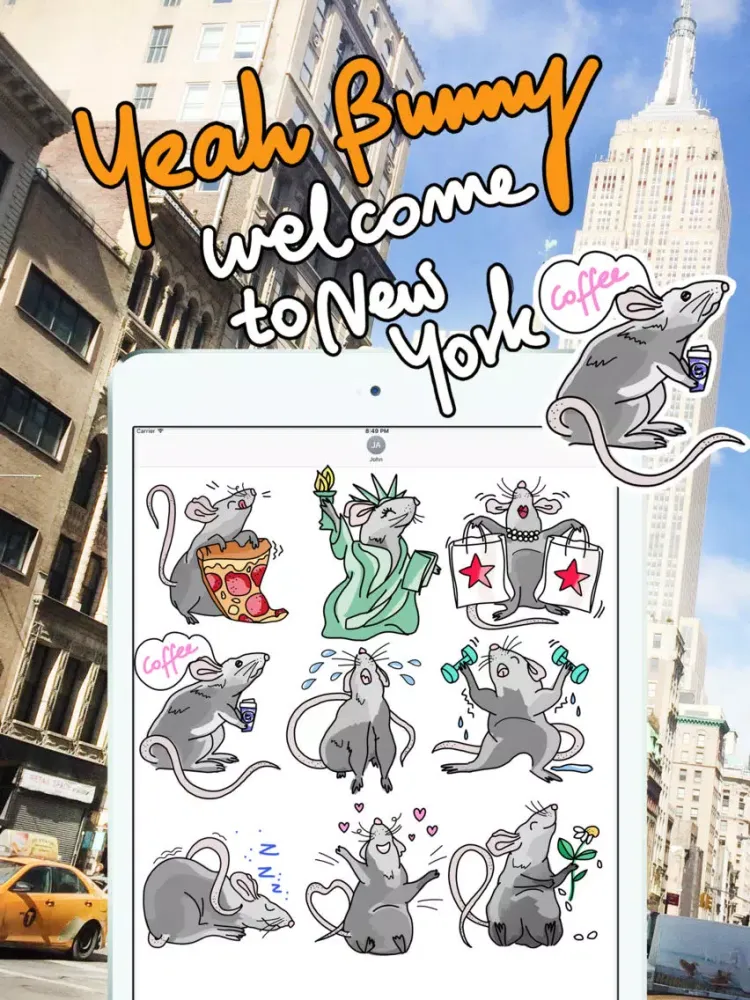 New York Rats by Yeah Bunny iPad 應用截圖