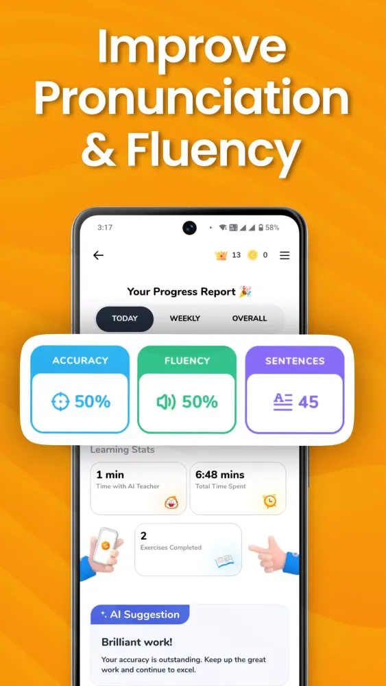Скриншоты speakX: Learn to Speak English