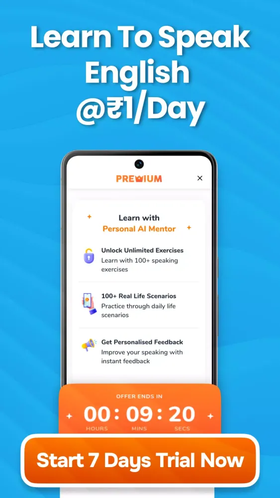 Скриншоты speakX: Learn to Speak English