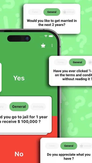 Captures d'écran de Yes or No Question Game