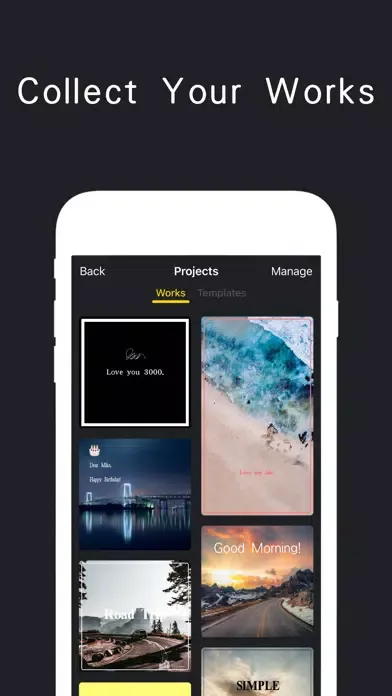 Capturas de tela do TYPEE Lite: Grid & Story Maker