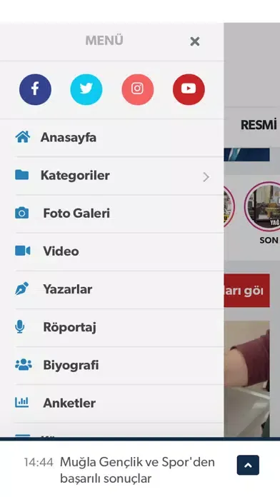 Captures d'écran de Yıldırım Gazetesi