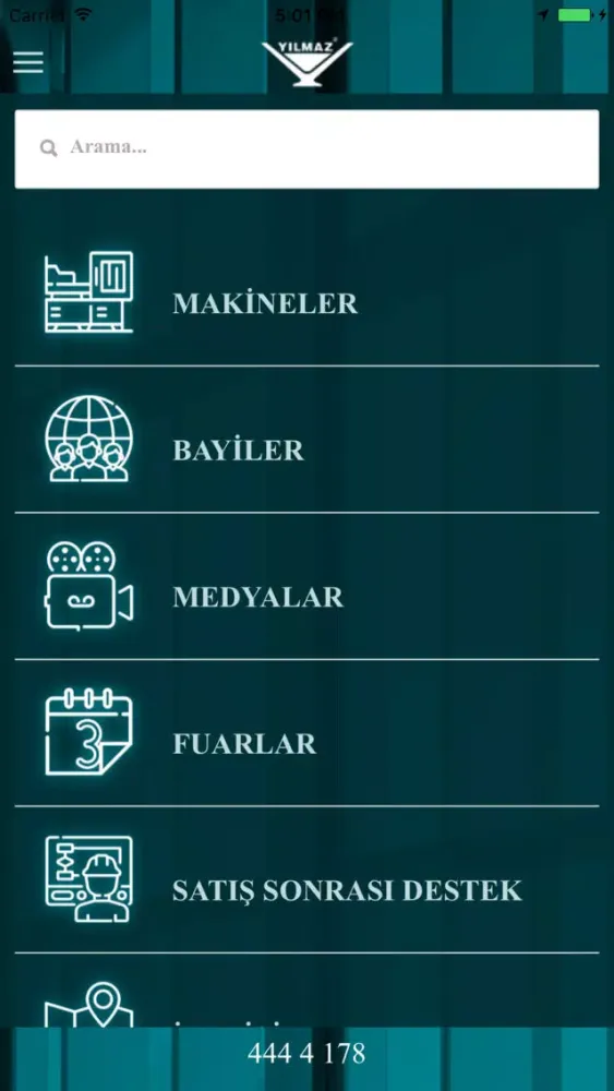 Ảnh chụp màn hình của Yılmaz Makine