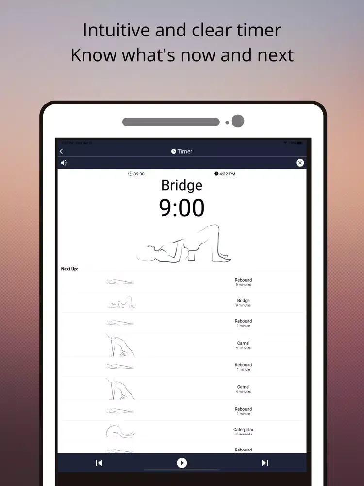 Yin Yoga Timer iPad  स्क्रीनशॉट