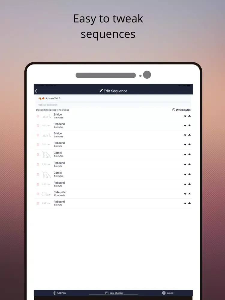 Yin Yoga Timer iPad  स्क्रीनशॉट