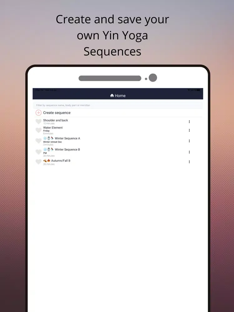 Yin Yoga Timer iPad  स्क्रीनशॉट