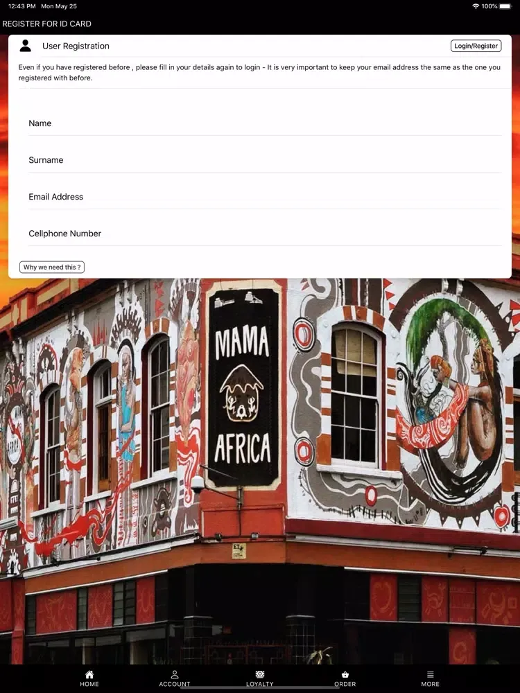 Mama Africa Restaurant iPad 应用截图
