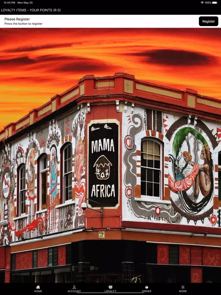 Mama Africa Restaurant iPad 应用截图