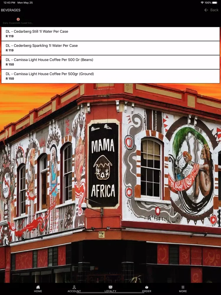 Mama Africa Restaurant iPad 应用截图