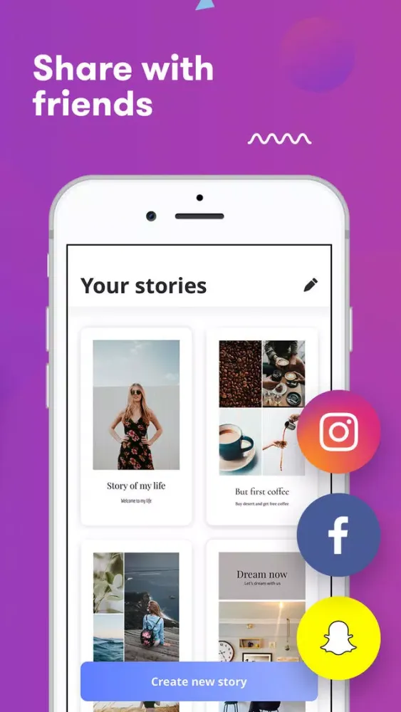 Captures d'écran de Storytale - story editor
