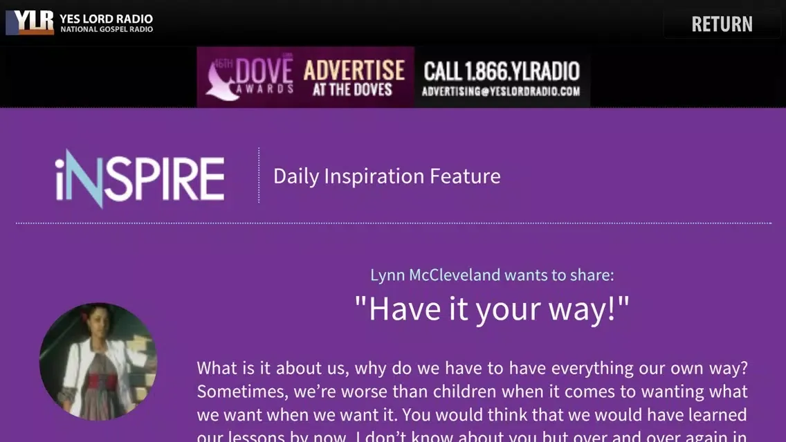 Yes Lord Radio Screenshots